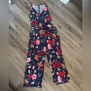Floral Navy Jumpsuit